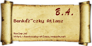 Benkóczky Atlasz névjegykártya